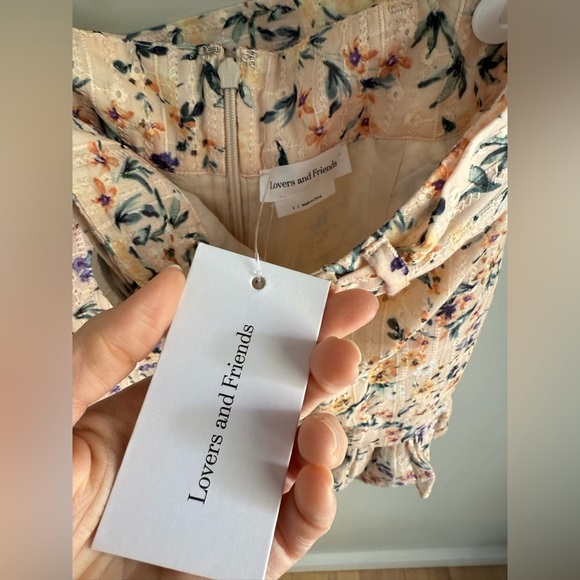 Lovers and Friends Jill Mini Skirt - Peach Ditsy Floral - Size Small - NWT - Picture 7 of 15